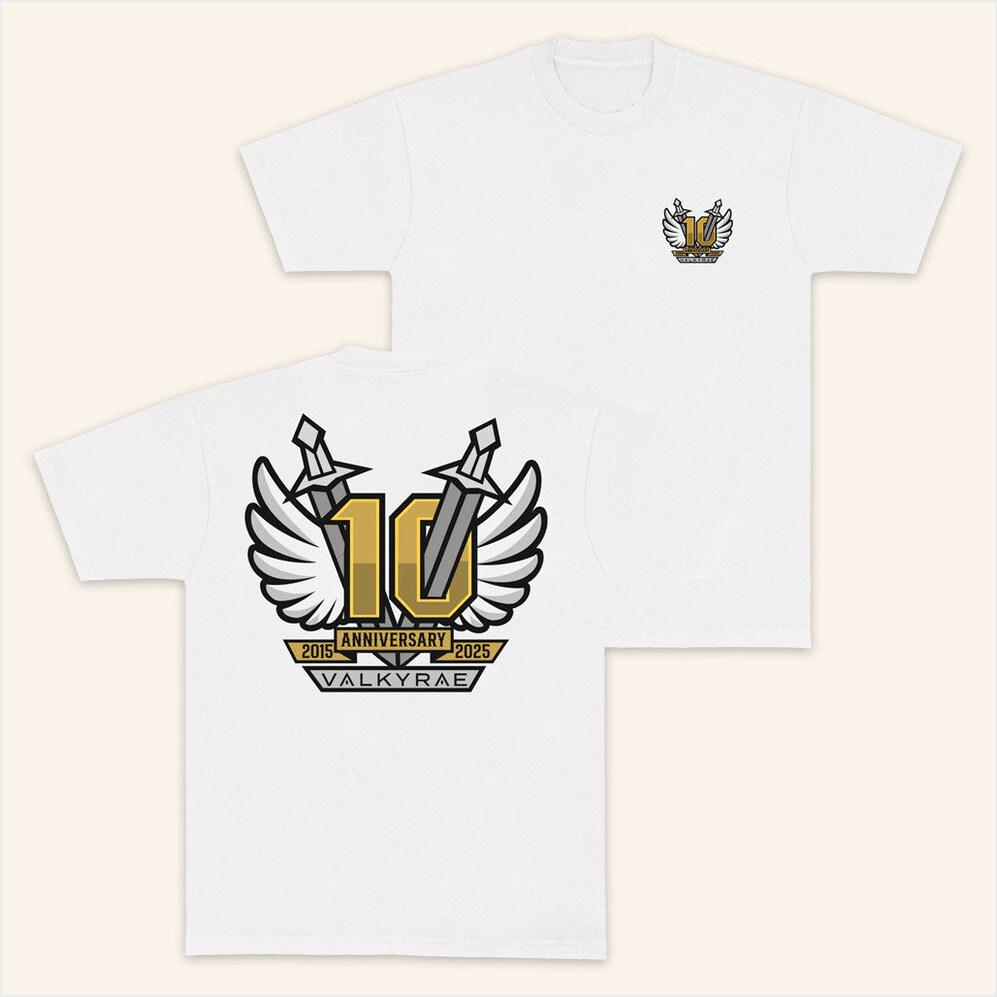 10 Year White T-Shirt Valkyrae Merch Present For Husband Birthday Gift Ideas Christmas Presents