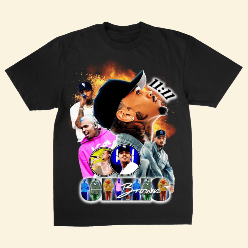 11 11 Chris Brown T-Shirt Chris Brown Merch Father's Day Presents For Music Fans