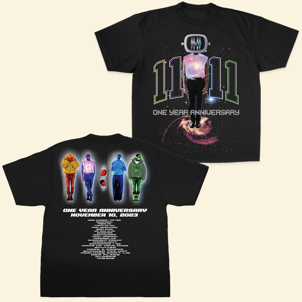 11 11 One Year Anniversary T-Shirt Chris Brown Merch Chris Brown Shirt Father's Day Gifts