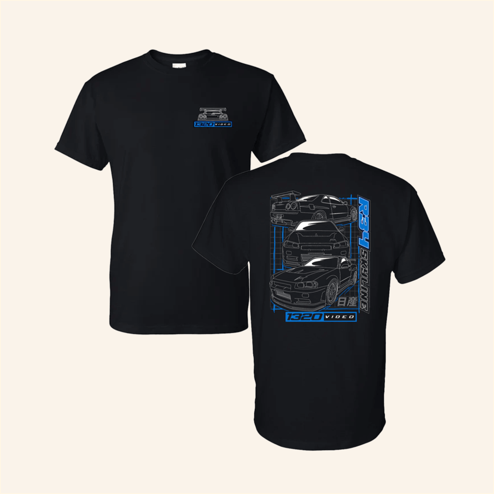 1320Video R34 Blueprint T-Shirt 1320Video Merch Gift Ideas For Husband Best Friend Gifts
