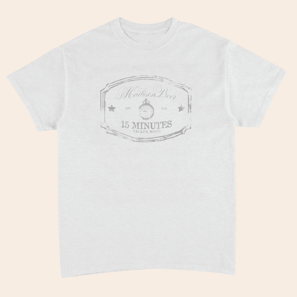 15 Minutes Logo T-Shirt Madison Beer Merch Gifts For Music Fans Father's Day Gifts For Dudes