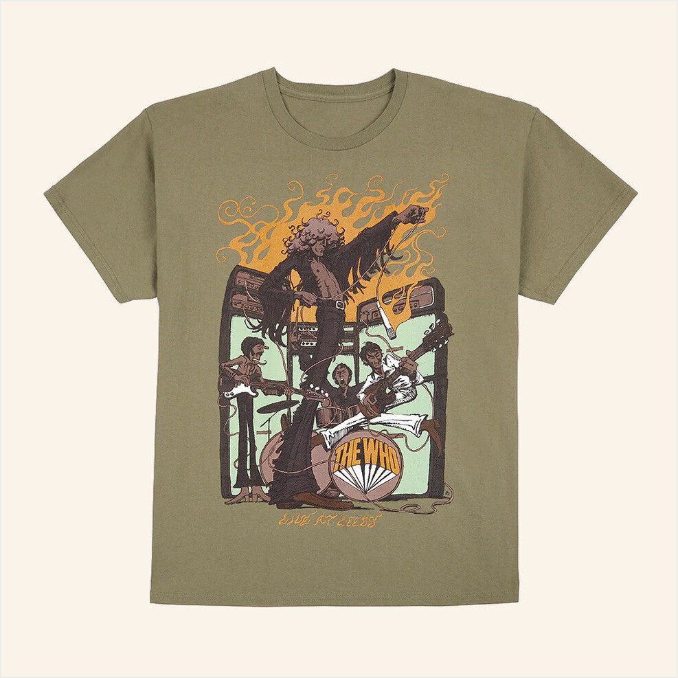 1970 The Who Live At Leeds T-Shirt The Who Merch Gifts For Husband Birthday Gift Ideas