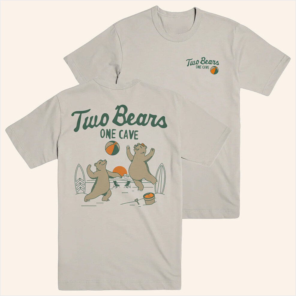 2 Bears 1 Beach T-Shirt Ymh Studios Merch Birthday Gifts For Husband Gifts For Best Friend