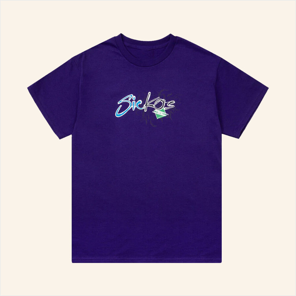 2000's Purple T-Shirt Sickos Merch Present For Husband BFF Birthday Gifts Christmas Presents