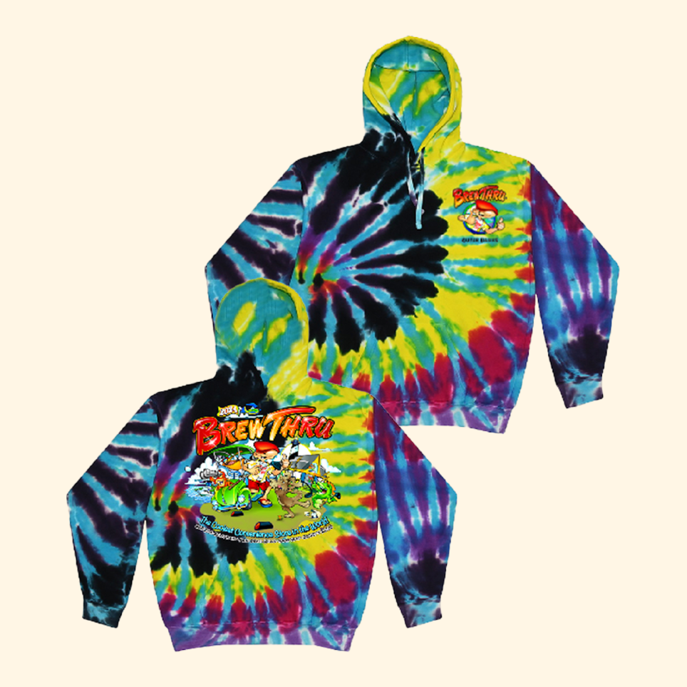 2024 Annual Flashback Tie Dye Hoodie Brew Thru Merch Dad Fathers Day Gifts Best Friend Gifts