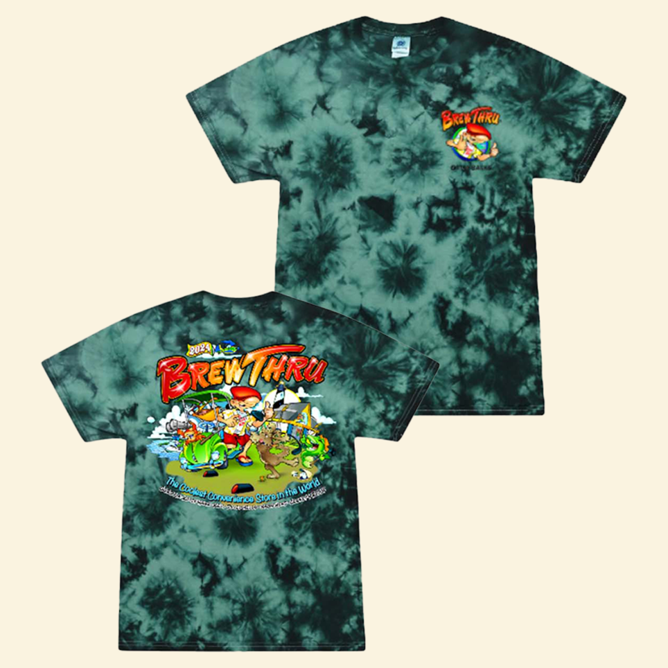 2024 Annual Tie Dye T-Shirt Brew Thru Merch Cool Birthday Gifts For Dad Gifts For Besties