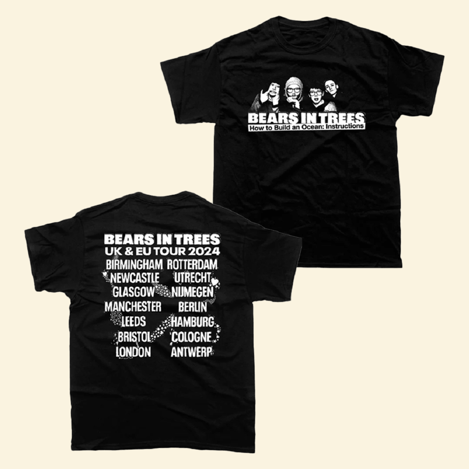 2024 Tour Black T-Shirt Bears In Trees Merch Father's Day Special Birthday Gifts For Dad