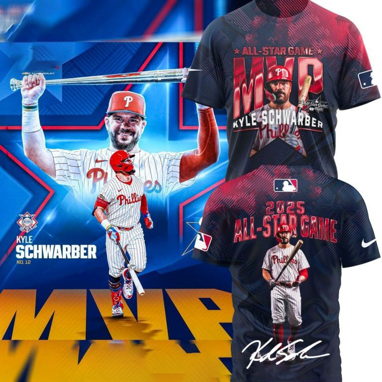 2025 All-Star Game MVP Kyle Schwarber T-Shirt Fan Merch Gifts For Baseball Fans