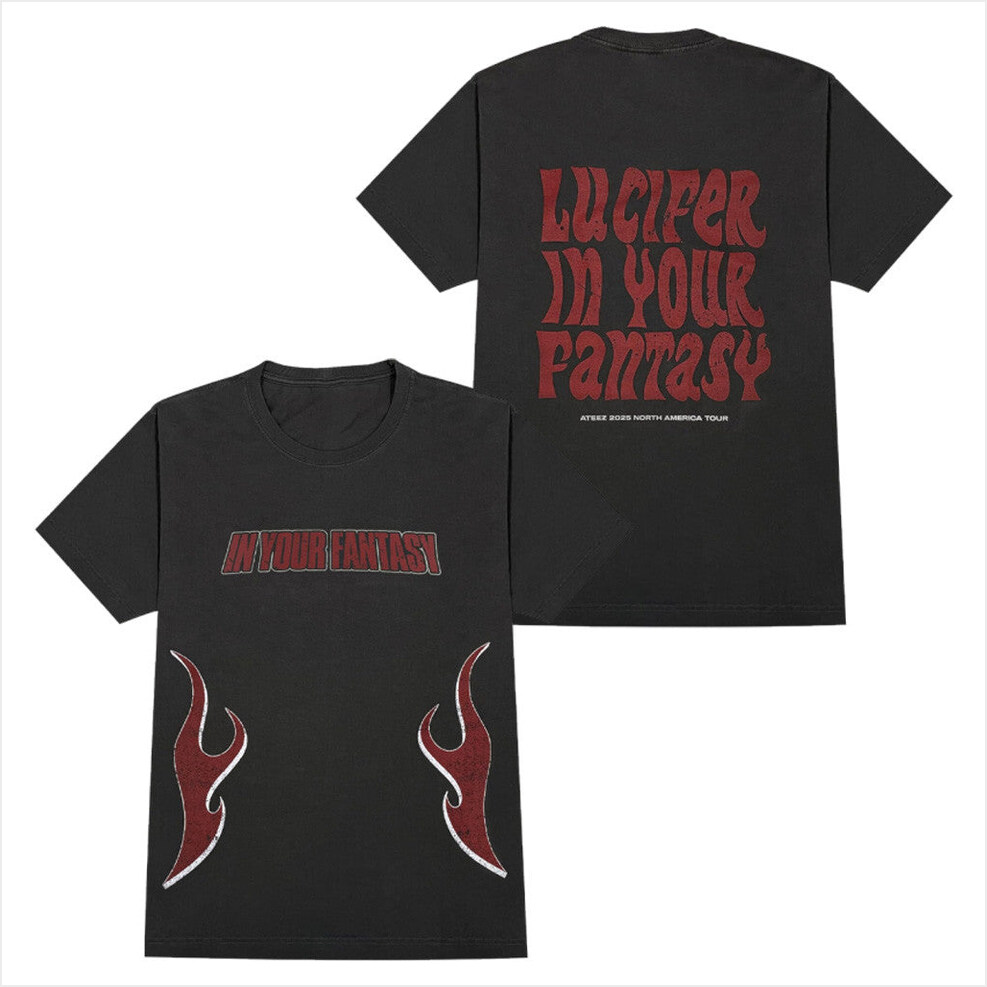 2025 ATEEZ In Your Fantasy World Tour North America PLAME Ver T-Shirt Ateez Merch