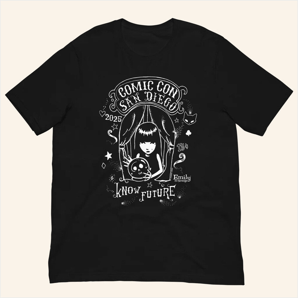 2025 Comic Con T-Shirt Emily Strange Merch Best Birthday Gifts For Dudes BFF Gifts Ideas