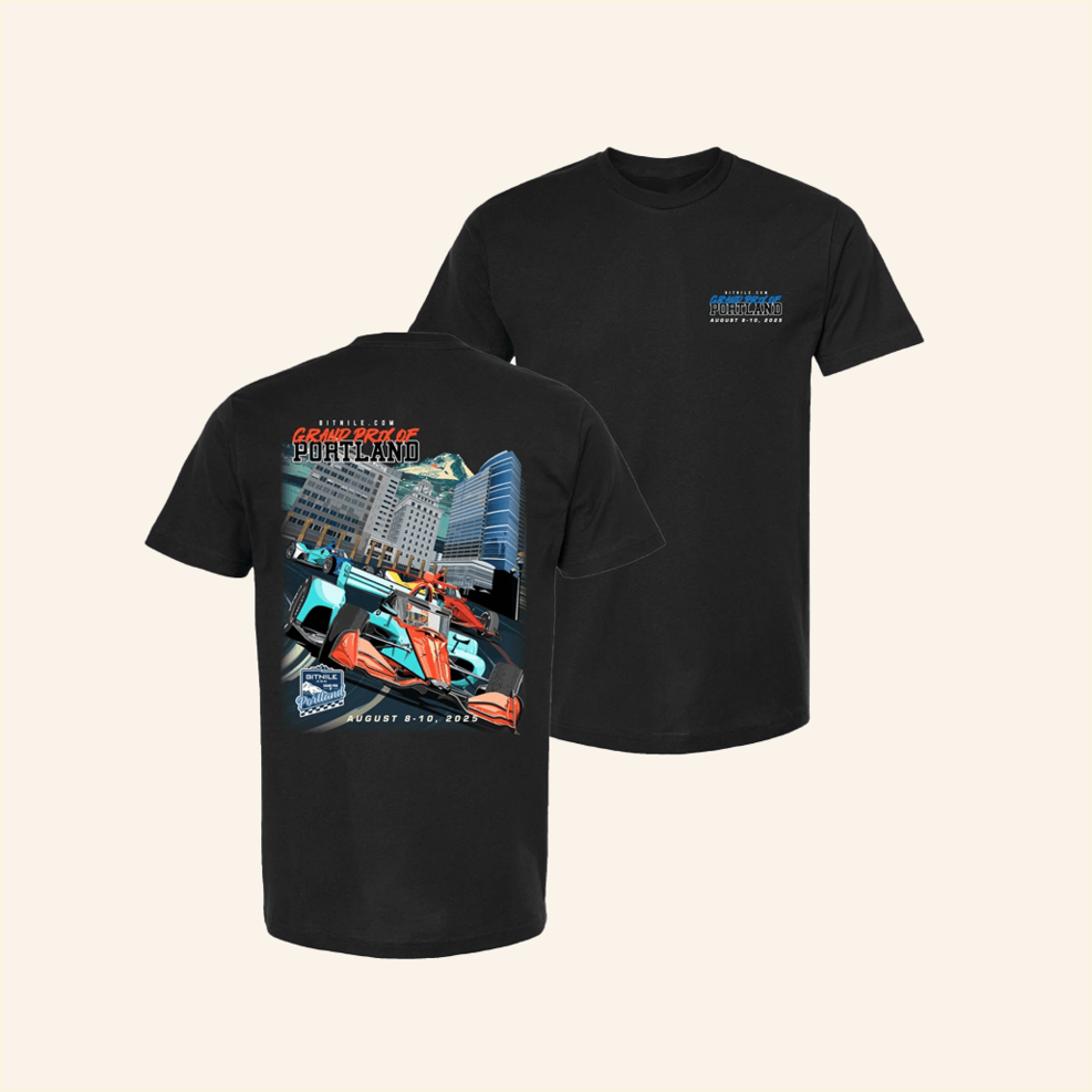 2025 Grand Prix Of Portland Event Black T-Shirt Grand Prix Gear Merch Best Gifts For Besties