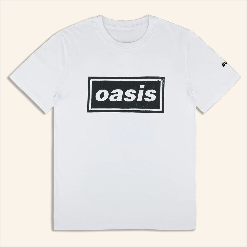 2025 Live '25 Stencil Logo T-Shirt Oasis Tour Merch White Gifts For Brother BFF Gifts Ideas
