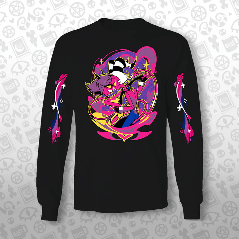 2025 Moxxie Millie Pride Long Sleeve Shirt Helluva Boss Pride Merch Father's Day Present Ideas