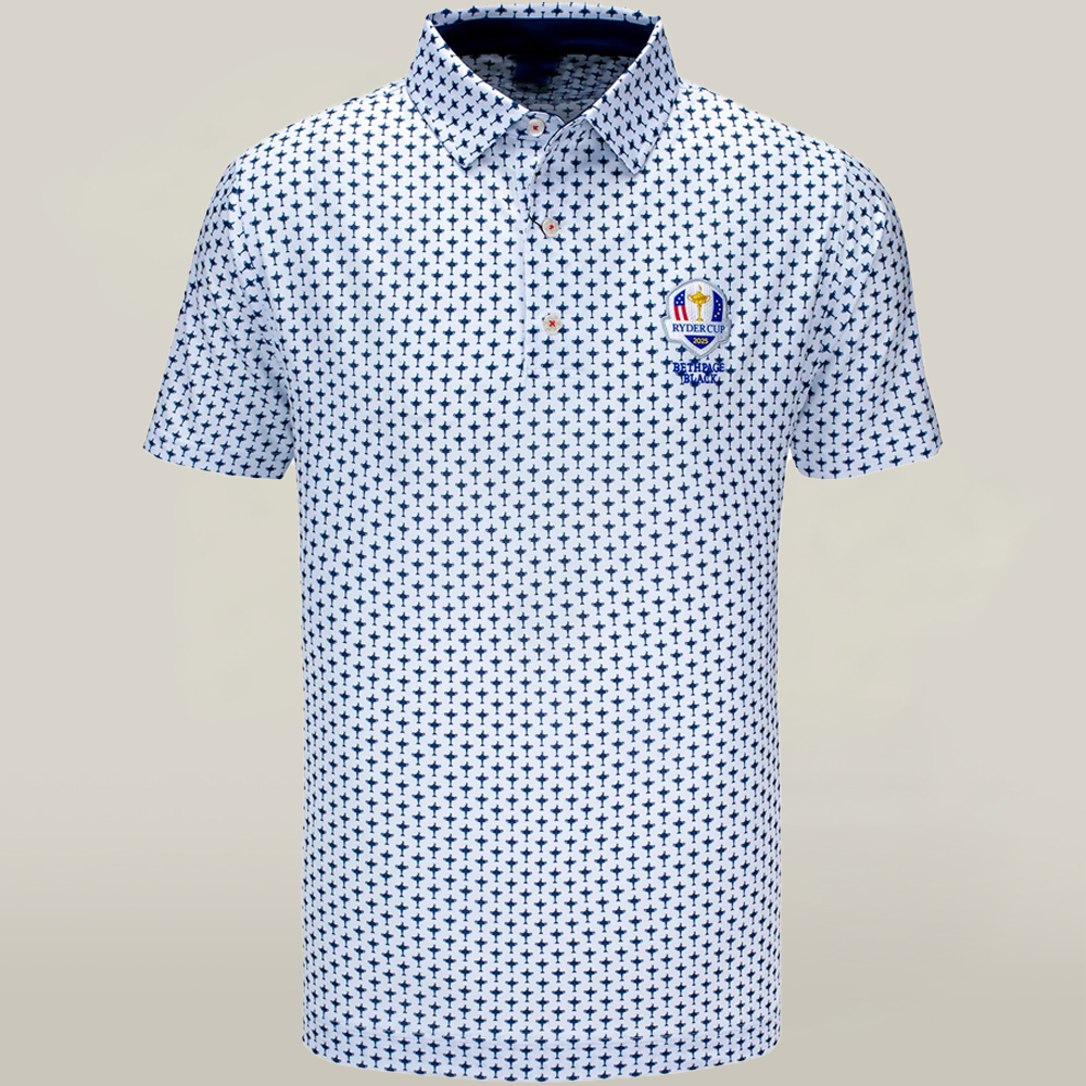 2025 Ryder Cup Golf Merch Polo Shirt Bethpage Black Cool Ryder Cup Tournament Merchandise