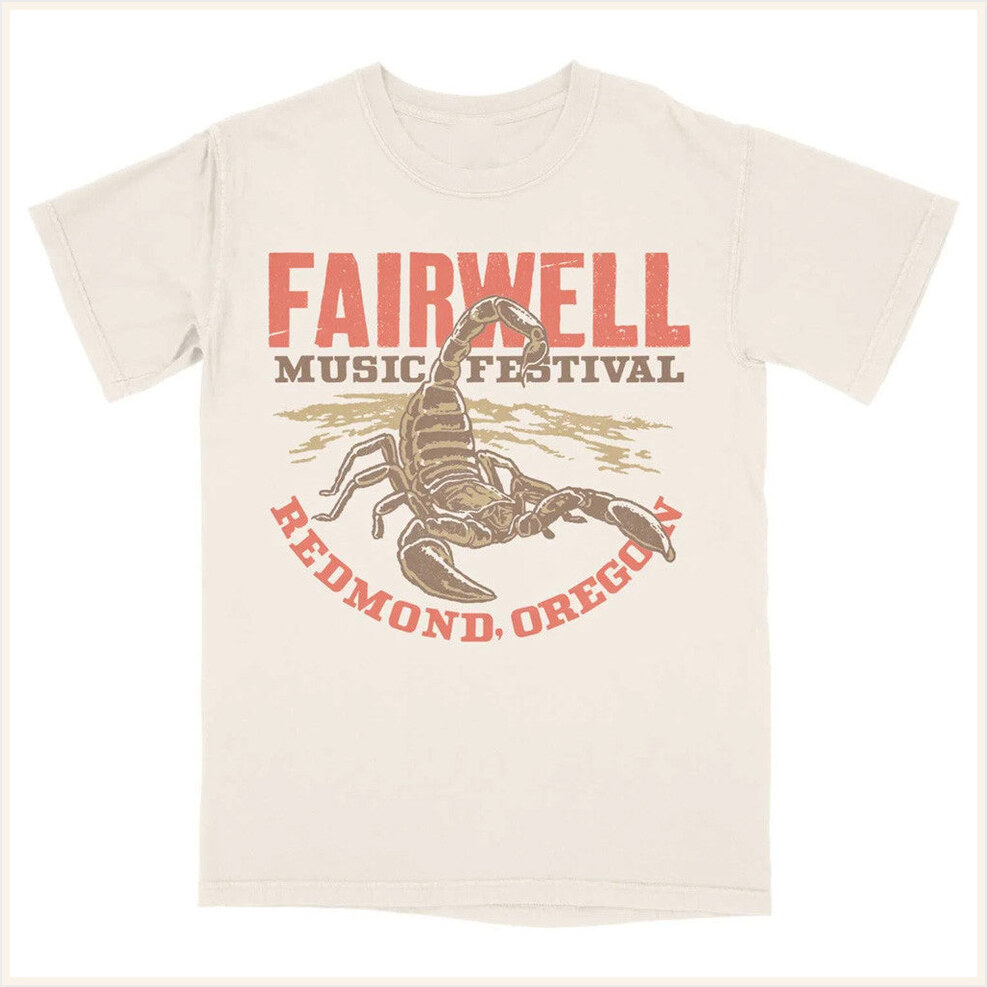 2025 Scorpion T-Shirt Fairwell Festival Merch Gift Ideas For Husband BFF Birthday Gifts Ideas