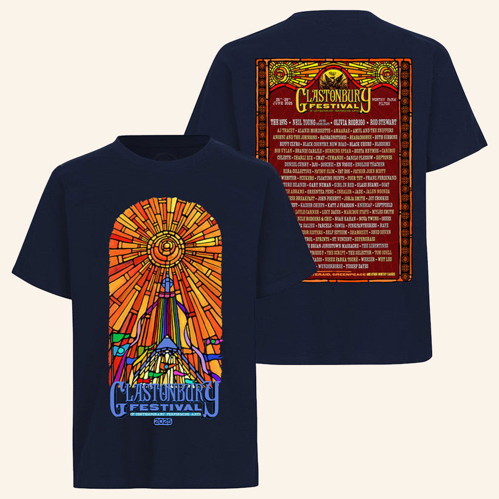 2025 Stanley Donwood Event T-Shirt Navy Gift Ideas For Boyfriend