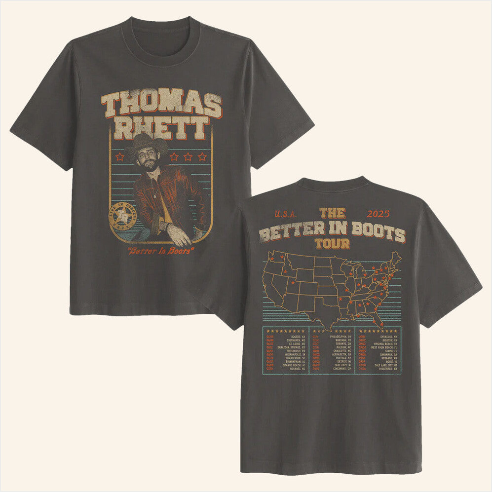 2025 Tour Photo T-Shirt Shop Thomas Rhett Merch Best Gifts For Dudes Birthday Gift Ideas