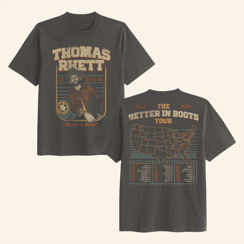 2025 Tour Photo T-Shirt Thomas Rhett Merch Gifts For Fans Birthday Gift Ideas
