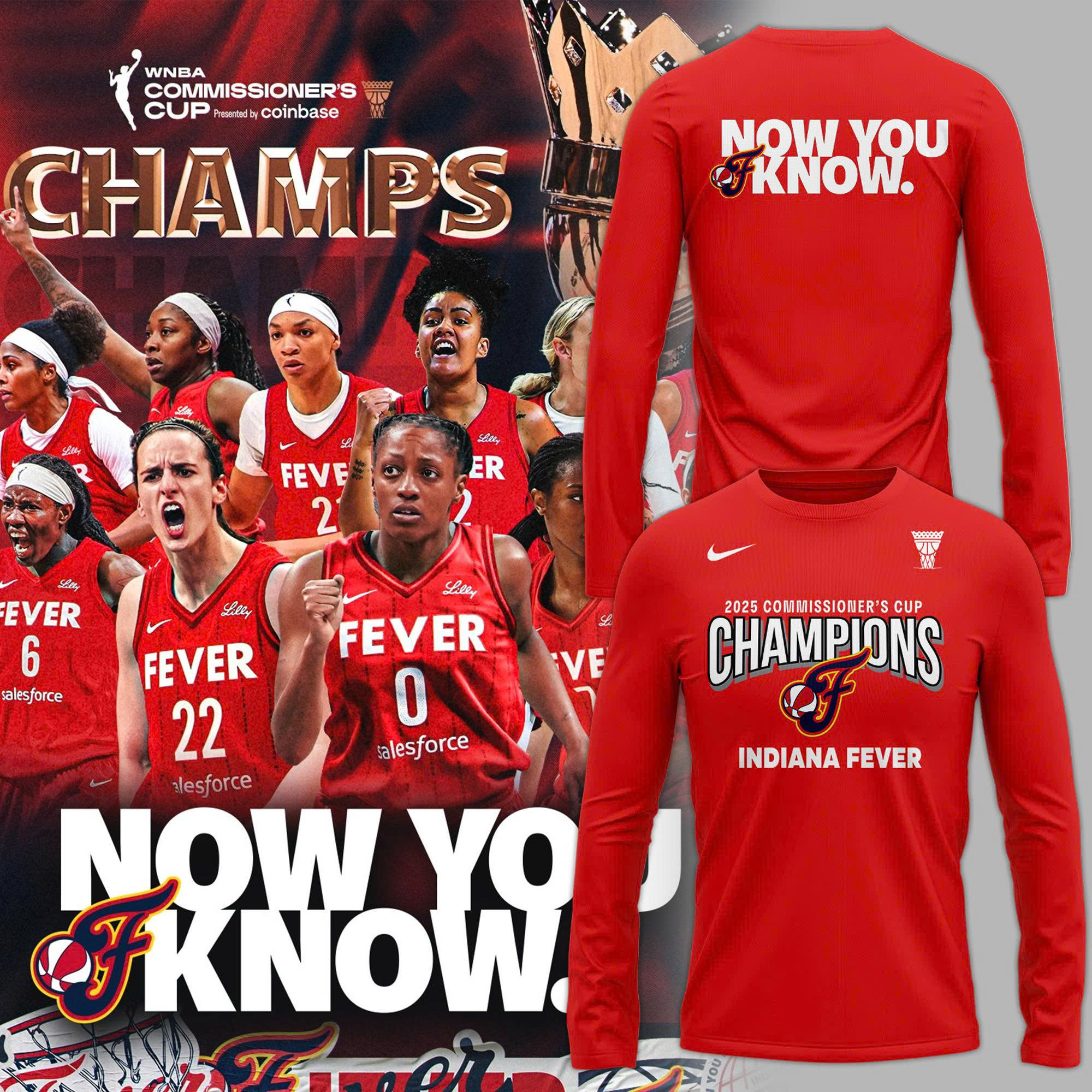 2025 Wnba Commissioners Cup Champions Long Sleeve Shirt Great Gifts For Basketball Fans