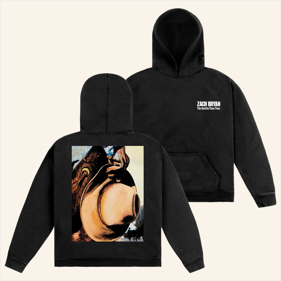 2025 ZB Cowboy Hat Zach Bryan Tour Merch Black Hoodie Gifts For Him Birthday Gift Ideas