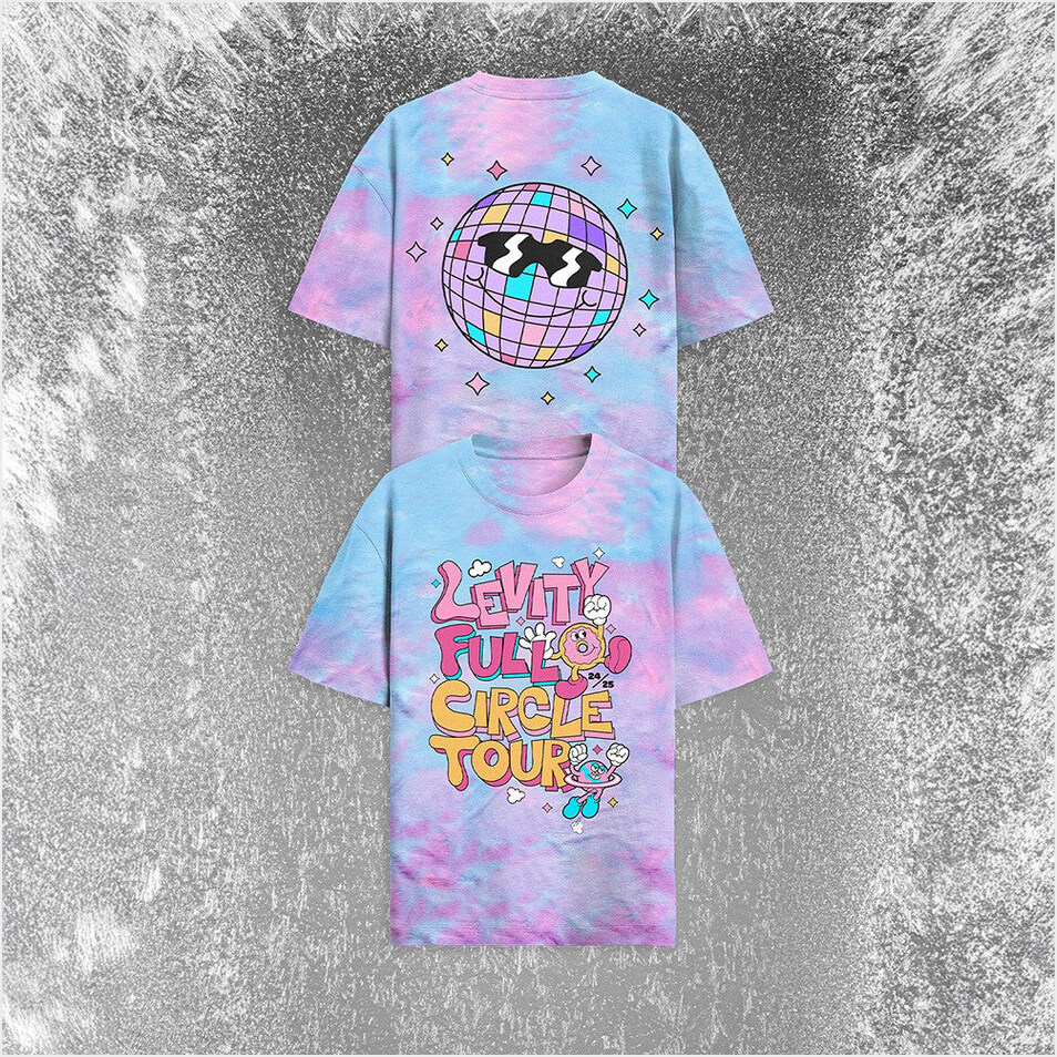 2555 Co Levity Full Circle Disco Tie Dye T-Shirt Levity Merch Father's Day Gifts For Son