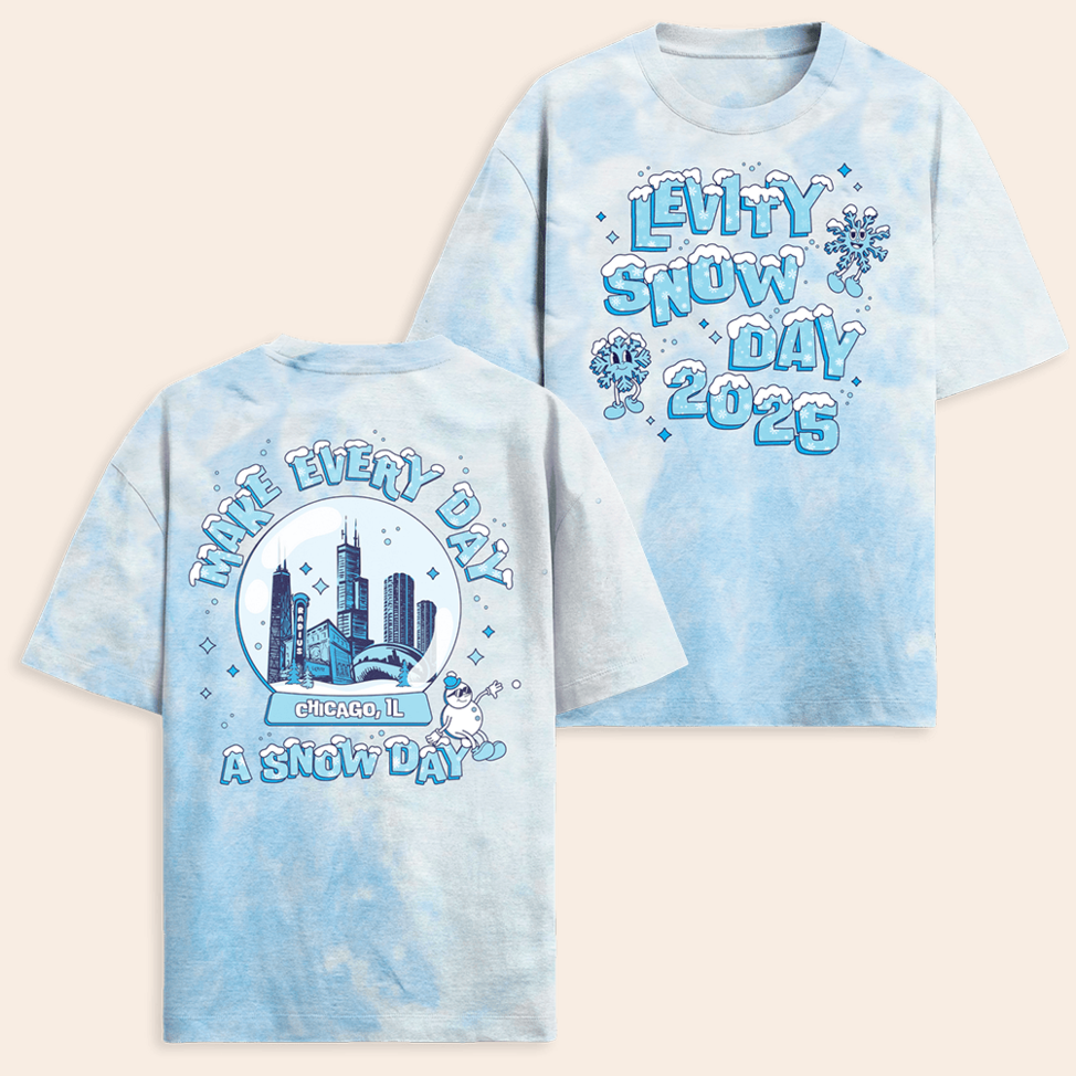 2555 Levity Snow Day 2025 Tie Dye T-Shirt Levity Merch Mother's Day Gifts For Besties