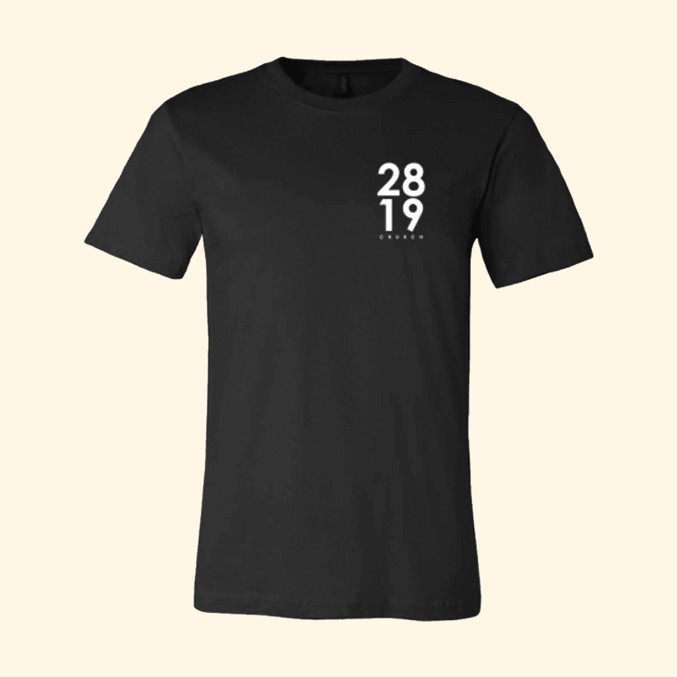 2819 Church Merchandise Black T-Shirt 2819 Merch Father's Day Presents For Husband