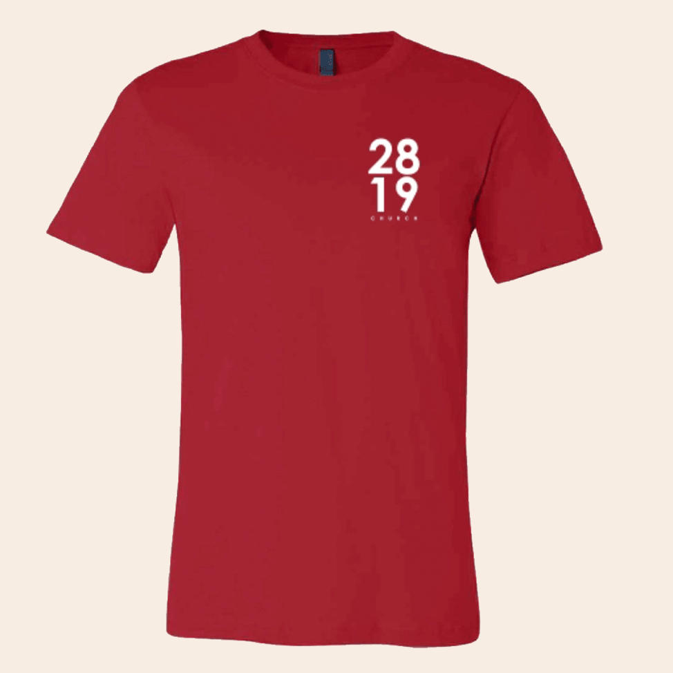 2819 Church Merchandise Red T-Shirt 2819 Merch Birthday Gifts For Father's Day From Wife