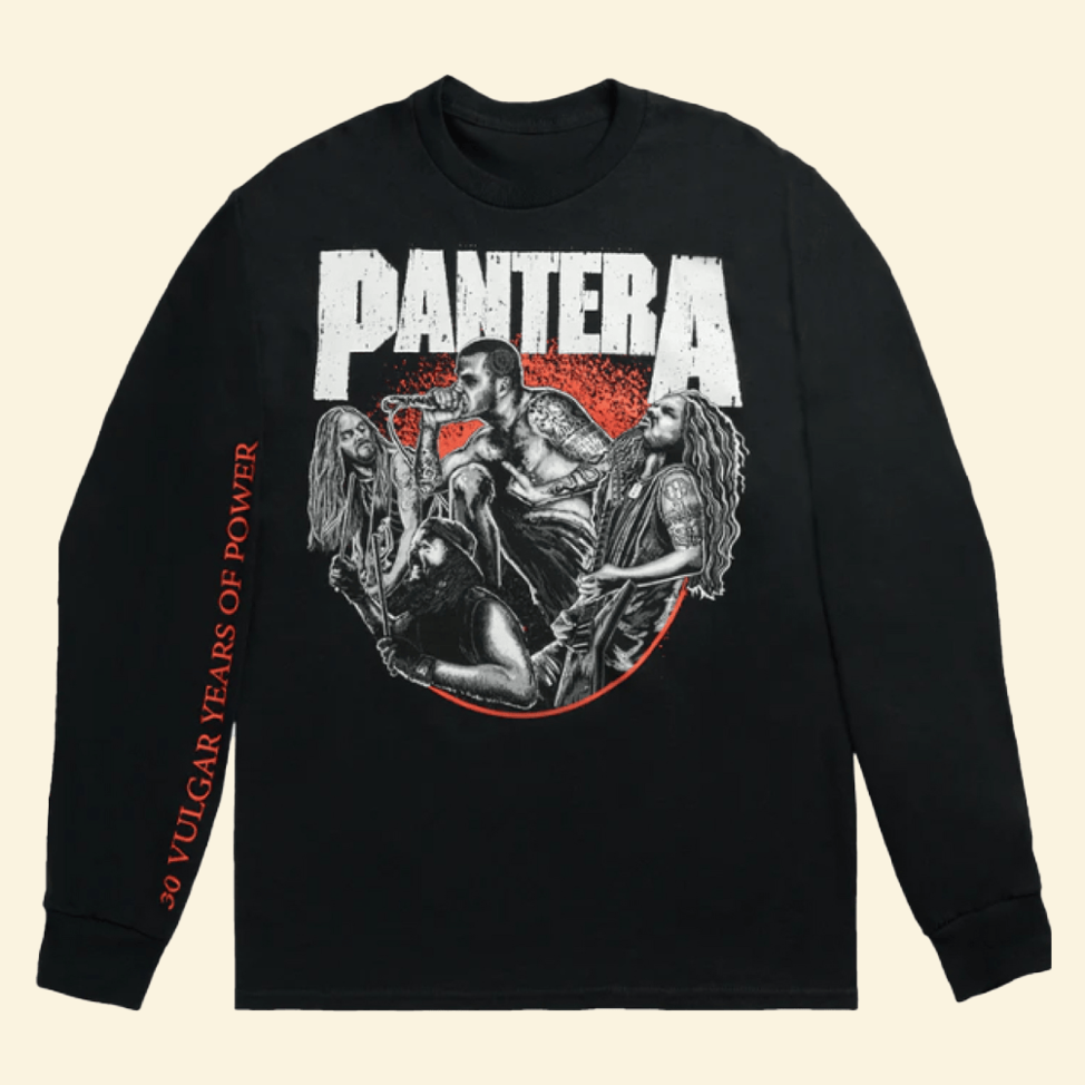 30 Vulgar Years Band Illustration Long Sleeve Shirt Pantera Merch Great Father's Day Gifts