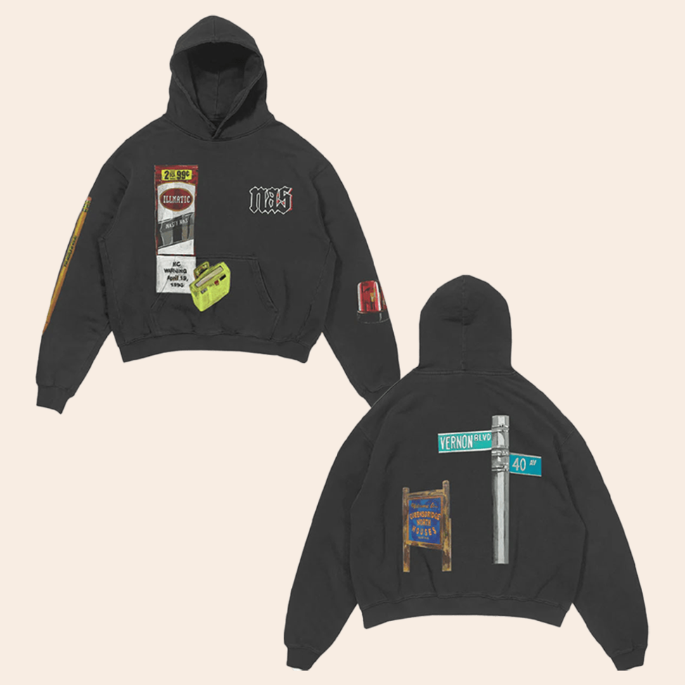 30 Years Of Illmatic Off Black Hoodie Nas Irjones Merch Father's Day Birthday Gifts For Grandpa