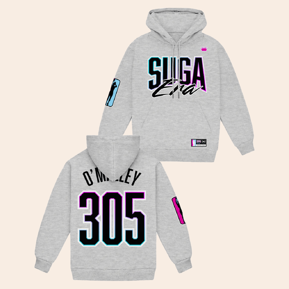 305 Heather Grey Hoodie Suga Shop Merch Birthday Presents For Dad BFF Gifts Ideas