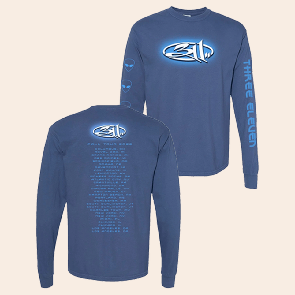 311 Three Elven Long Sleeve T-Shirt 311 Merch Gifts For Band Fans Father's Day Best Friend Gifts