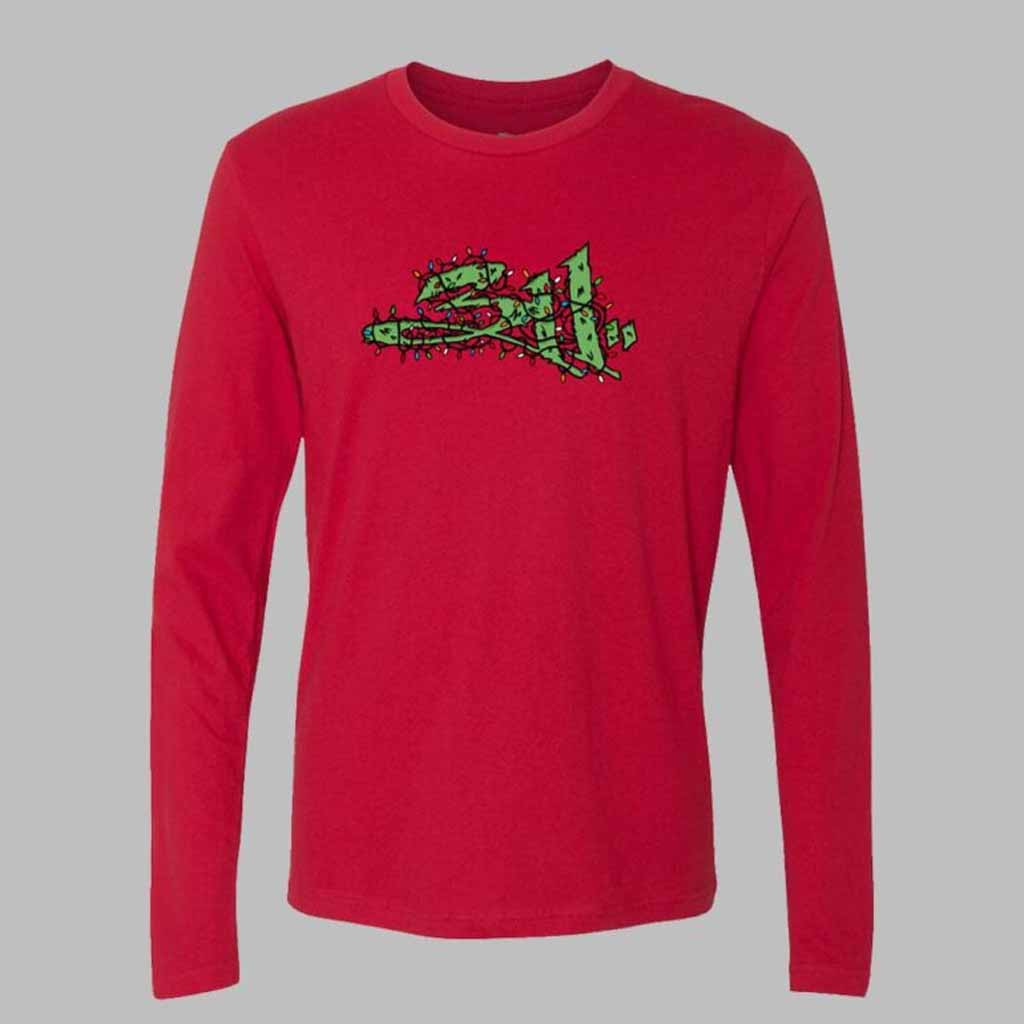 311 Tree Lights Logo 2024 Holiday Christmas Long Sleeve Shirt 311 Merch Gifts For Xmas
