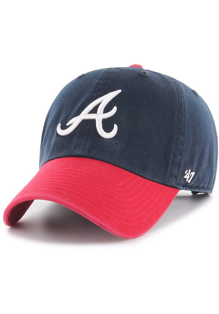 47 Atlanta Braves Clean Up Design Adjustable Hat Navy Blue Gifts For Baseball Lovers