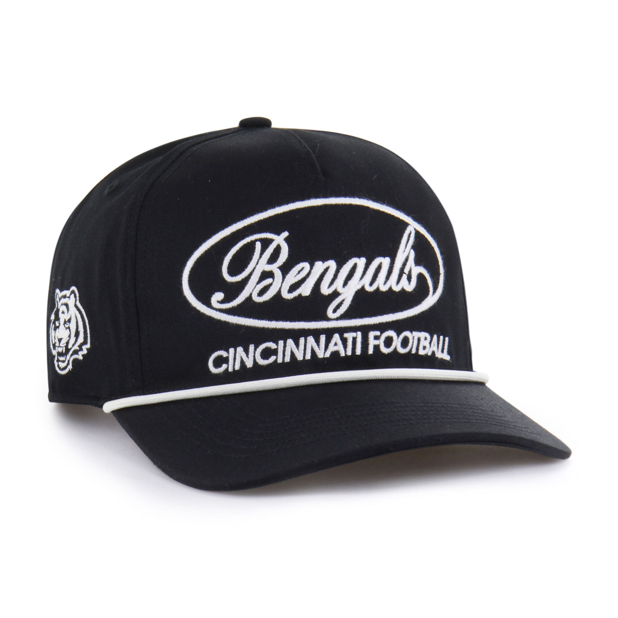 47 Black Cincinnati Bengals Embroidered Black Hat Birthday Present For Husband