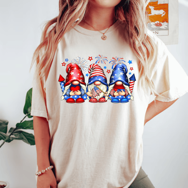 4th of July Gnomes T-Shirt Independence Day Gifts
