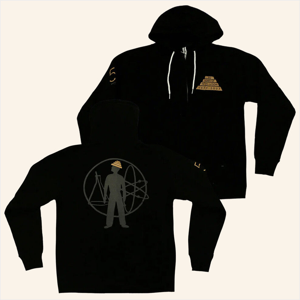 50 Years Of Devolution Zip Up Hoodie Devo Merch Birthday Gift Ideas Christmas Presents