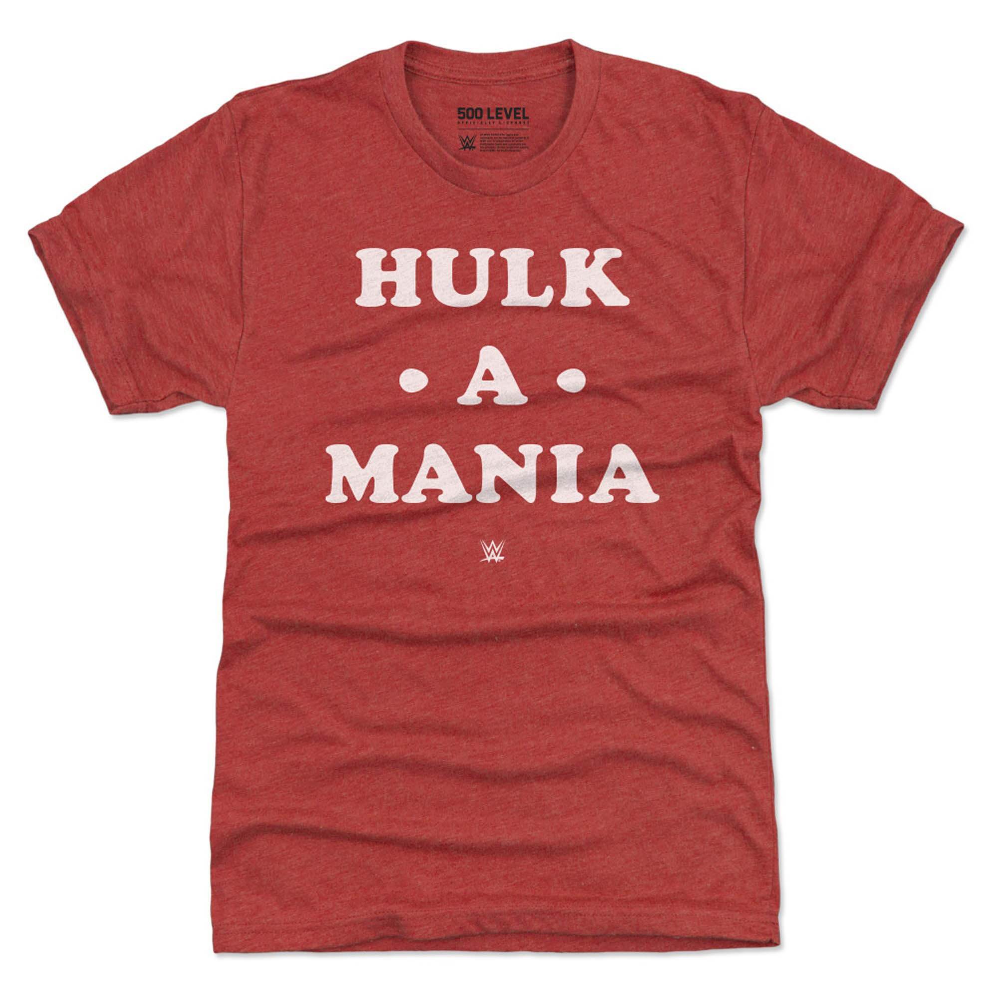 500 Level Heather Red Hulk Hogan Hulkamania Premium Triblend Tshirt Hulk Hogan Merch