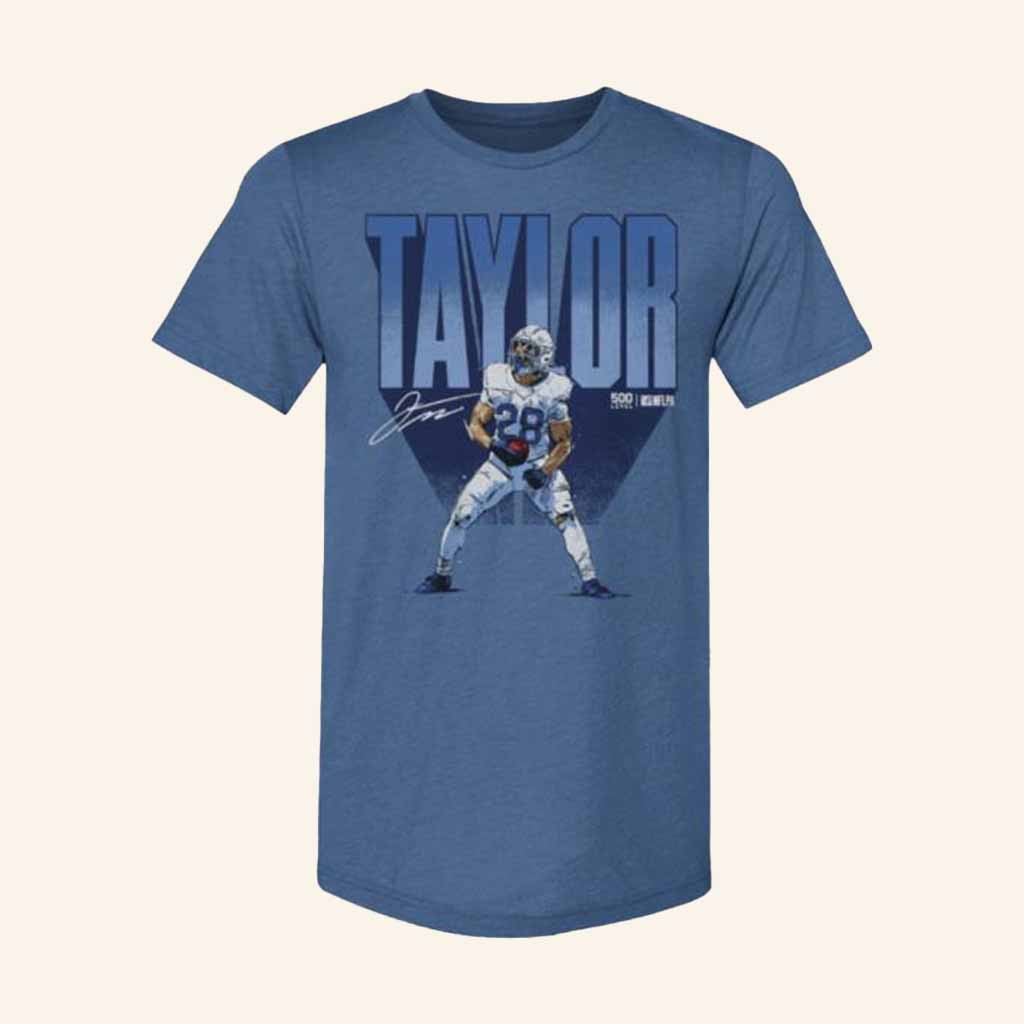 500 Level Merch Jonathan Taylor Indianapolis Bold WHT Shirt Gift For Football Lovers