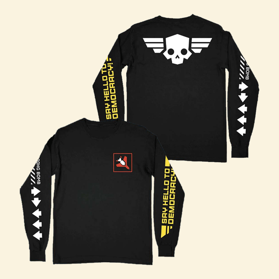 500kg Bomb Helldivers 2 Long Sleeve T-Shirt Fangamer Merch Birthday Gifts For Father In Law