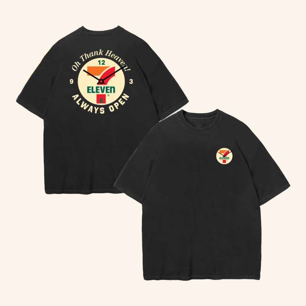 7 Collection Merch Always Open Clock T-Shirt Birthday Gift For Husband