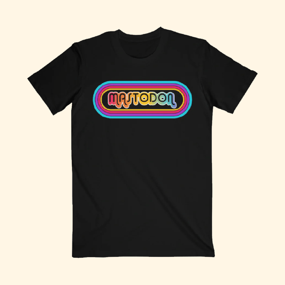 70s Rainbow Logo T-Shirt Mastodon Rocks Merch Best Father's Day Special Birthday Gifts