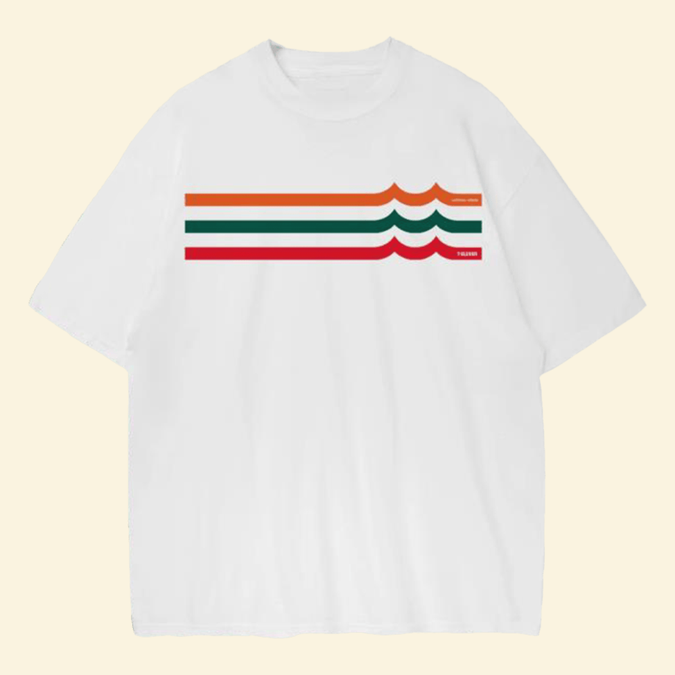 7eleven X Lateral Vision Waves Logo T-Shirt Official 7 Collection Merch Father's Day Gifts