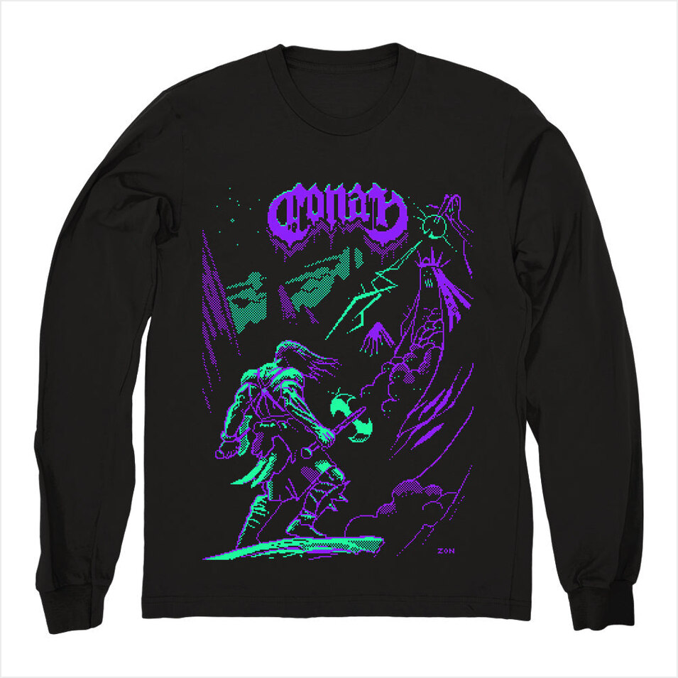8 Bit Long Sleeve Shirt Conan Merch Conan Shirt Father's Day Gifts For Metal Music Lovers