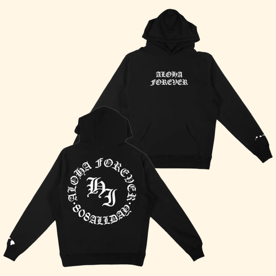 807 All Day New Aloha Forever Black Hoodie 808 All Day Merch Fathers Day Delivery Gifts