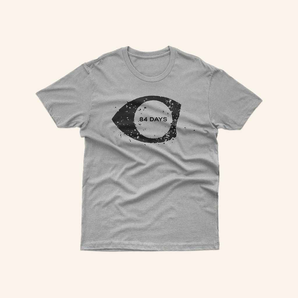 84 Days Merch Eyeball Logo Athletic Grey T-Shirt Birthday Gift For Friends