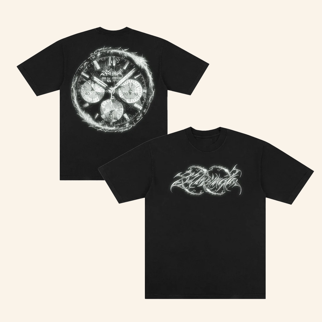 8THWNDR Merch Glow In The Dark Watch T-Shirt Black Good Gifts For Dad