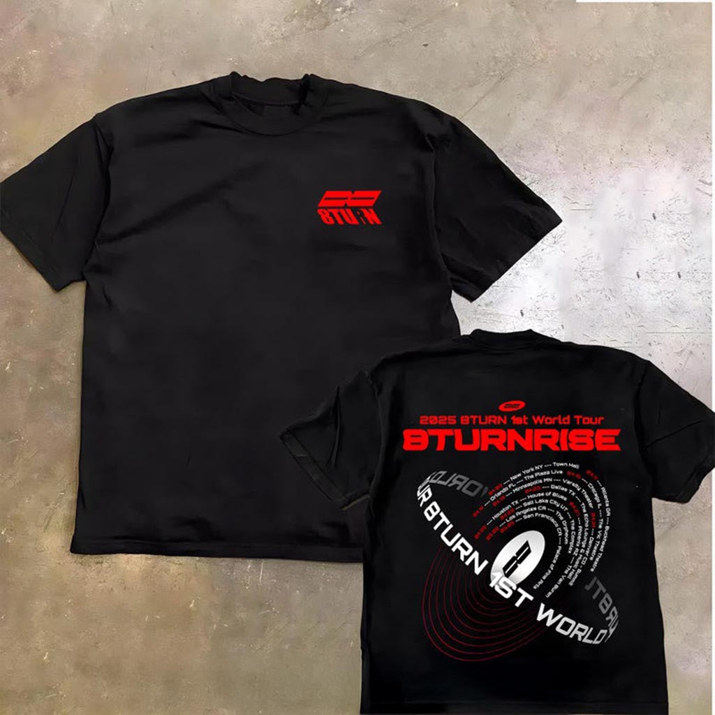 8Turn 1st World Tour Shirt 8Turn Kpop T-Shirt, 8Turnrise Merch 2025 8Turn World Tour Apparel