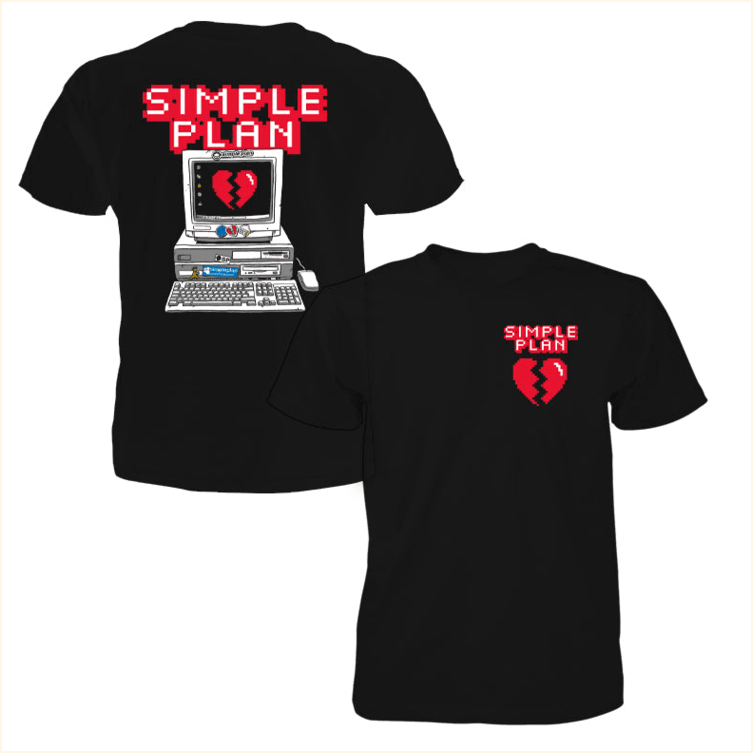 90's Computer T-shirt Simple Plan Merch Best Birthday Gifts For Husband Gifts For Best Friend