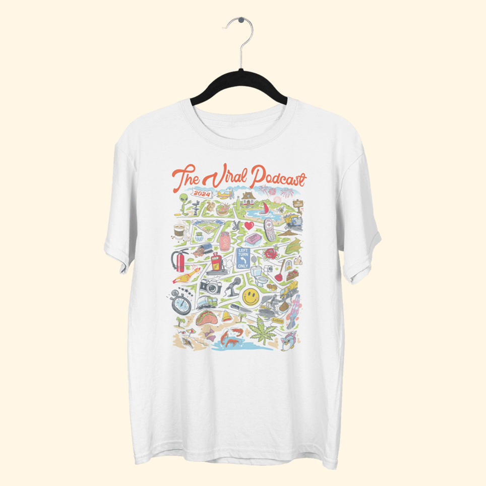 90s Souvenir T-Shirt Viral Podcast Merch The Viral Podcast 2024 Shirt Mothers Day Gifts